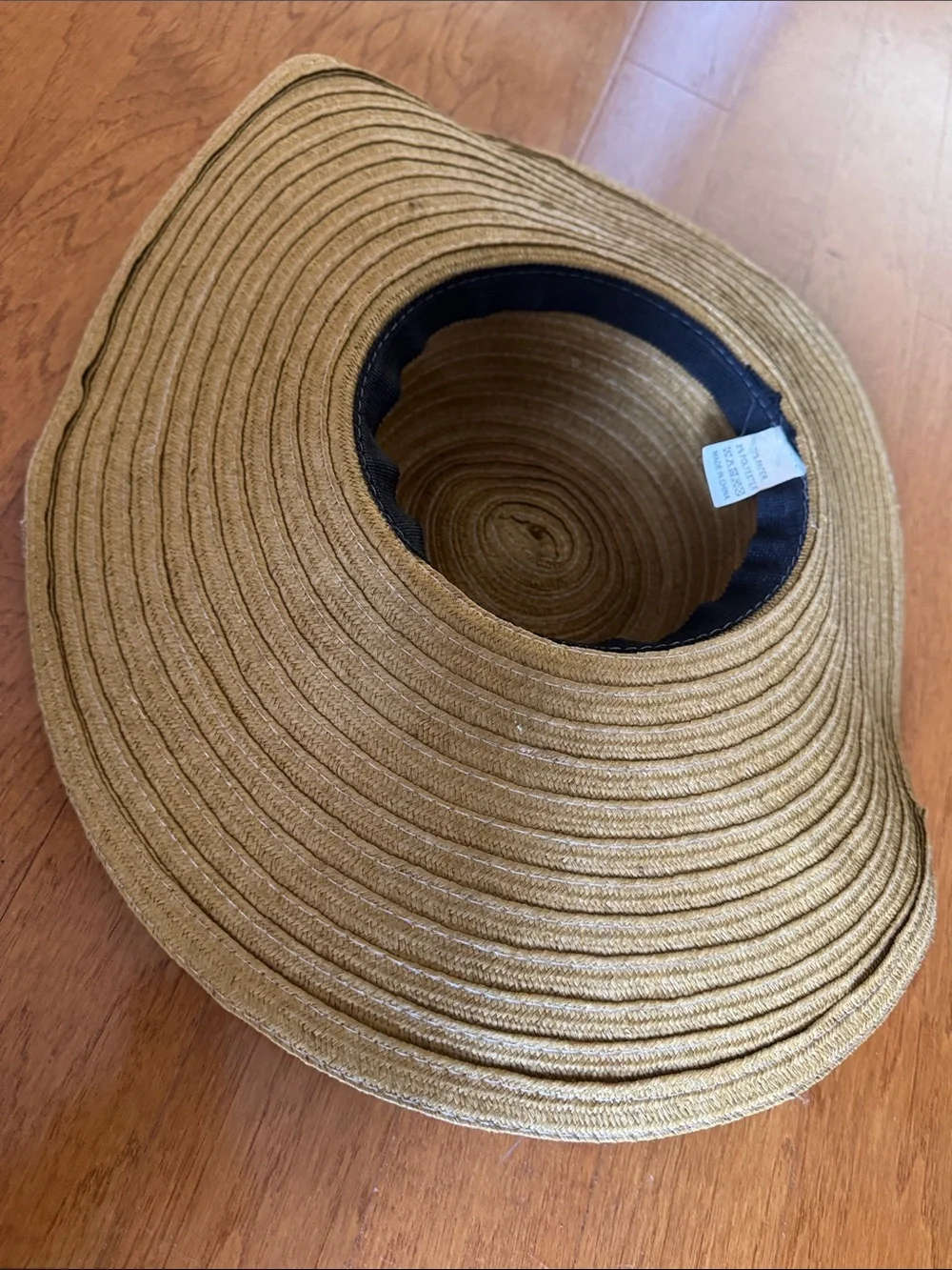 Straw Wide Brim Sun Hat in Natural Tan